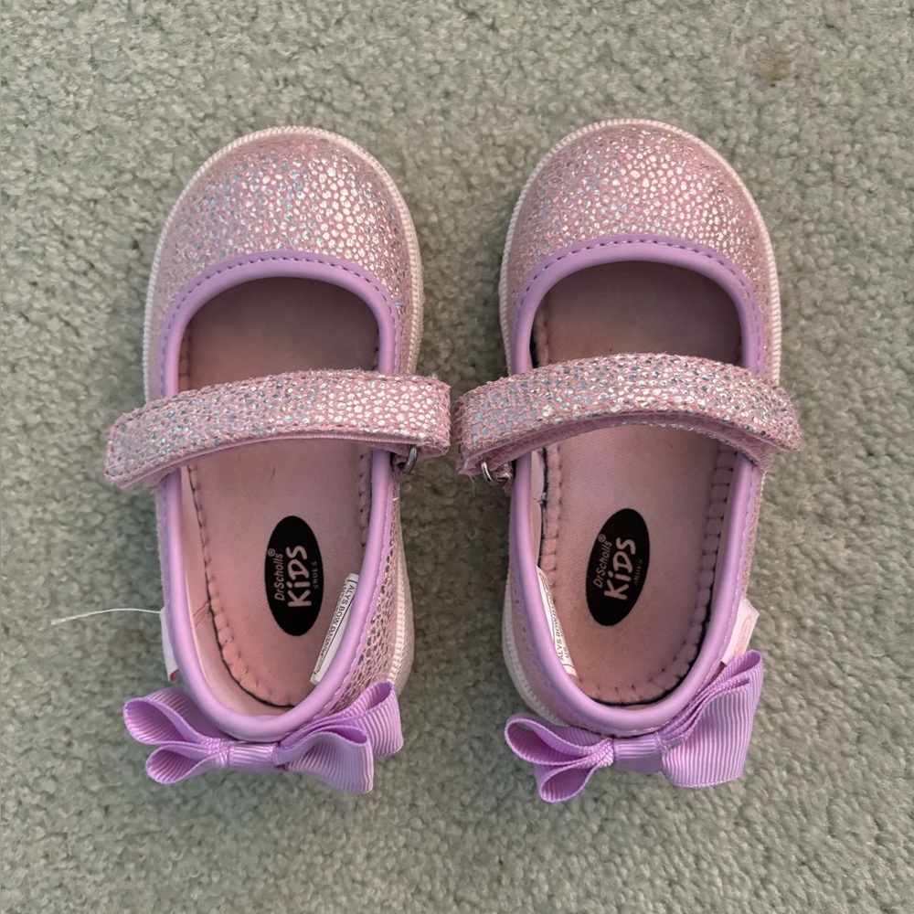 Dr. Scholl’s Kids Alyssa Bow Sneaker, Light Purple, Size C5
